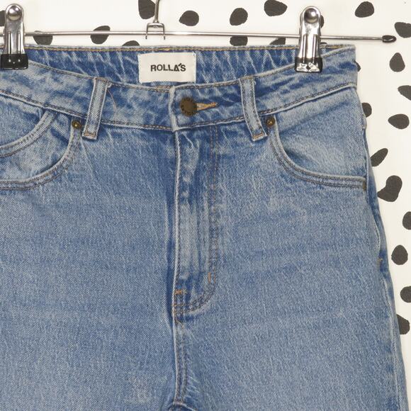 Rolla's Brad Blue Light Wash Original High Rise Straight Leg Jeans - Picture 4 of 12